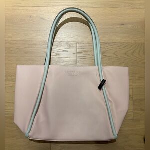 Victoria's Secret Light Pink and Gray Tote Bag